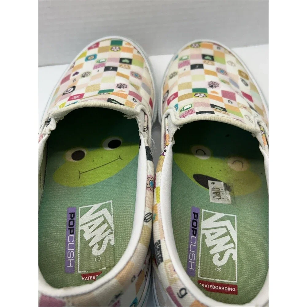 Vans Skate Slip-On LTD Skateboard Shoe Frog White Size 9.5 Men Rare Hard To Find - Picture 7 of 13